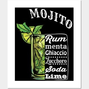 Mojito Cocktail Drink Run Menta Posters and Art